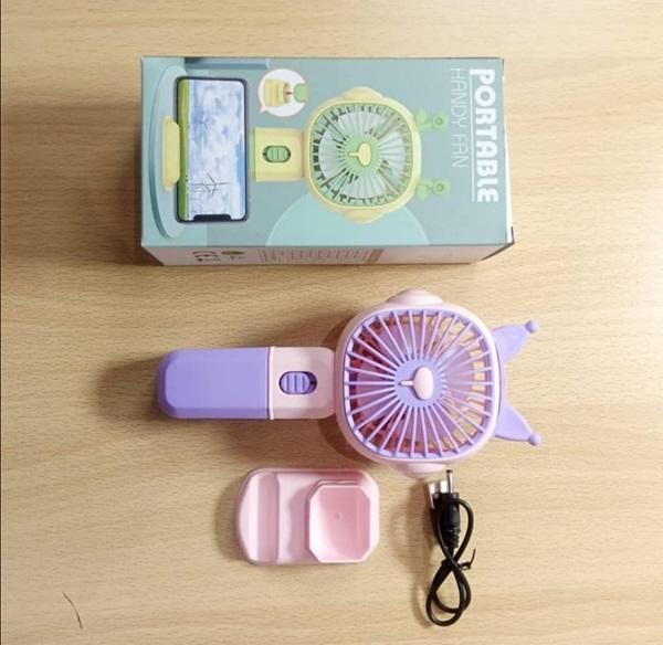 Portable Rechargeable Fan with Stand & Fast Charge