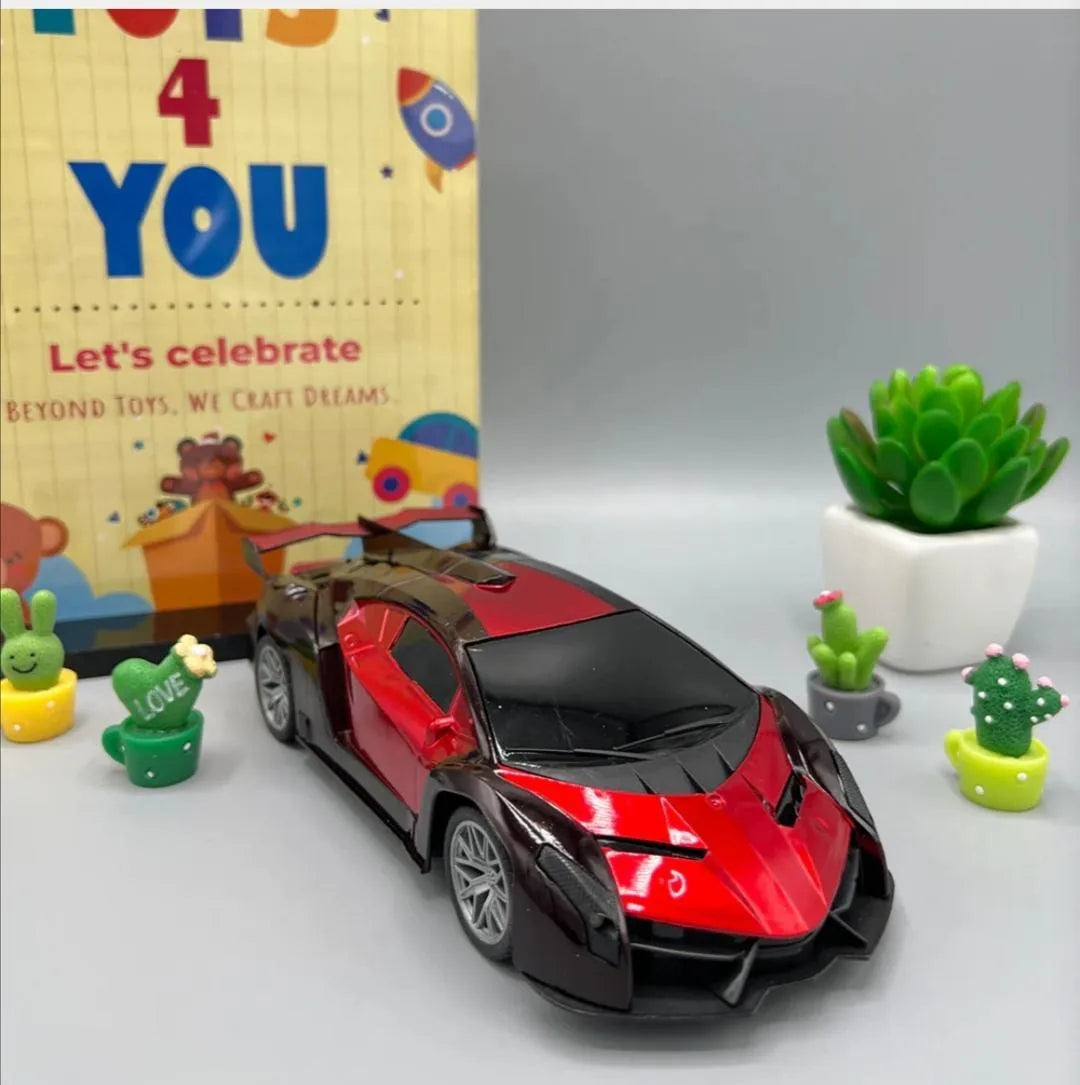 Electric RC Racing Car for Boys Red Black 3-5Yrs