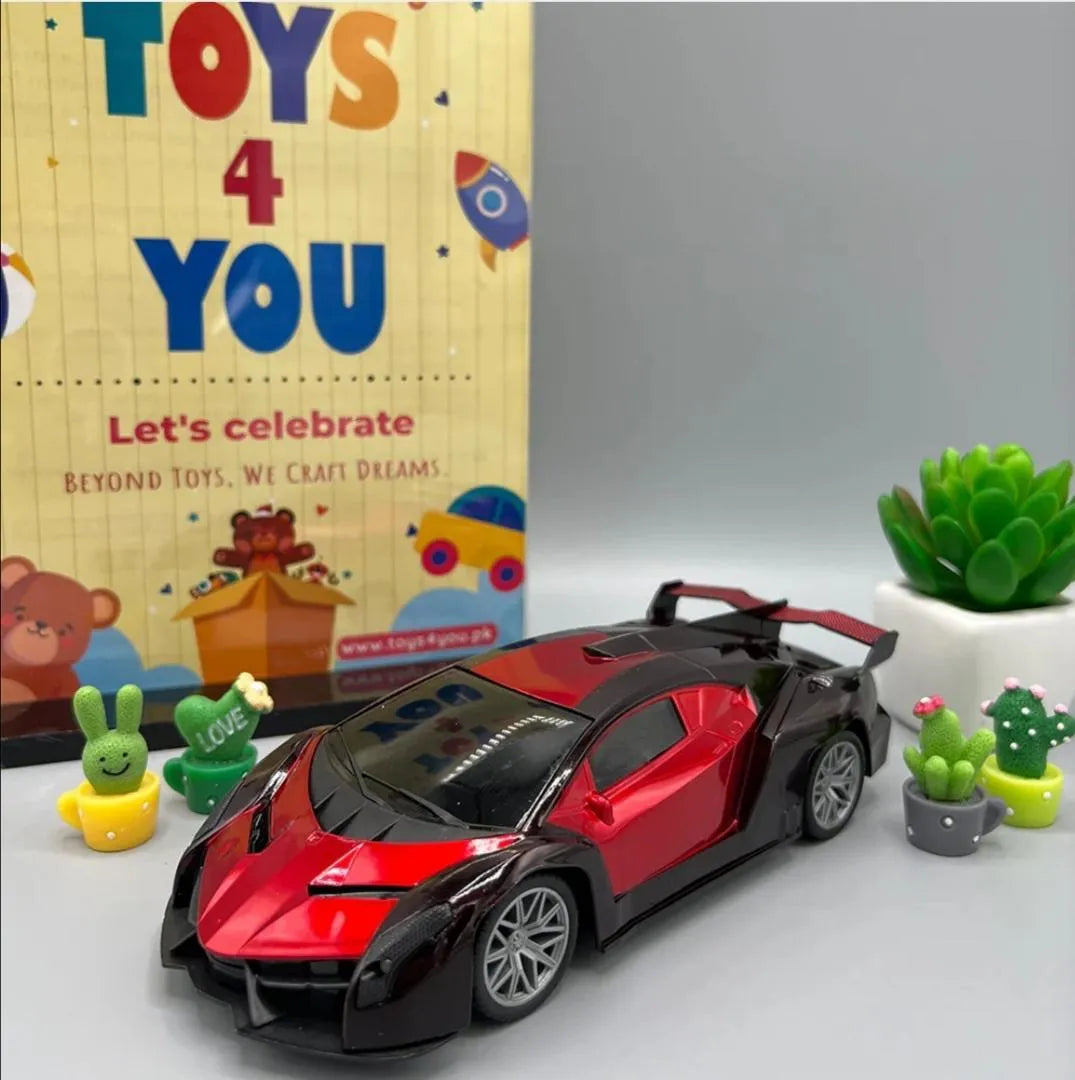 Electric RC Racing Car for Boys Red Black 3-5Yrs