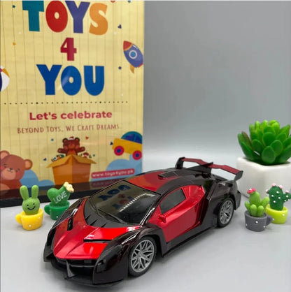 Electric RC Racing Car for Boys Red Black 3-5Yrs