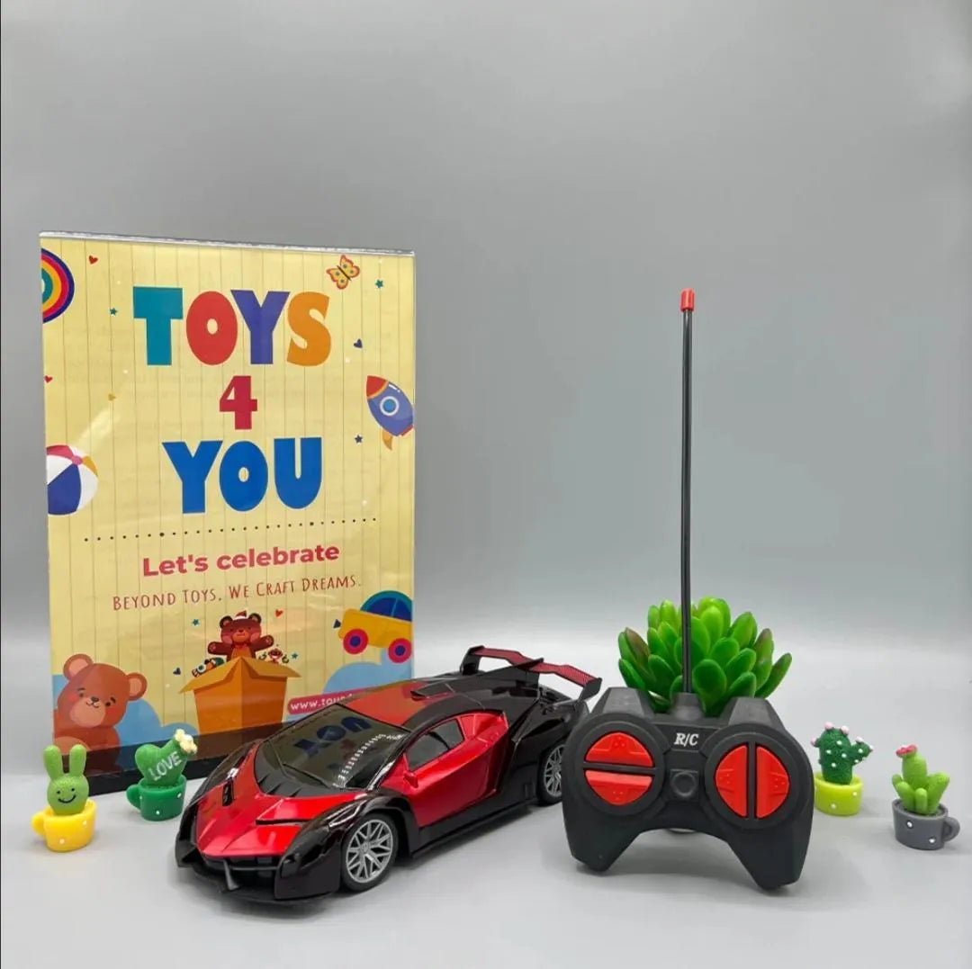 Electric RC Racing Car for Boys Red Black 3-5Yrs
