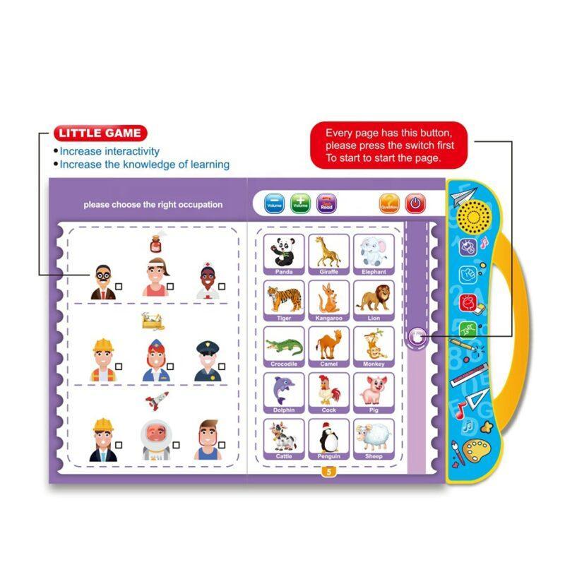 Interactive Phonetics Learning Book for Kids Red Yellow Blue