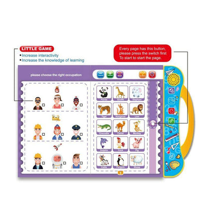 Interactive Phonetics Learning Book for Kids Red Yellow Blue