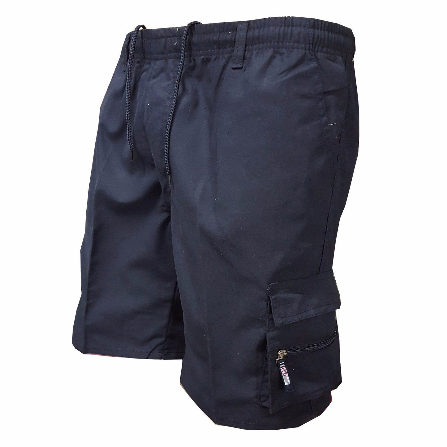 Men Khaki Cargo Shorts Loose Fit Summer Sports