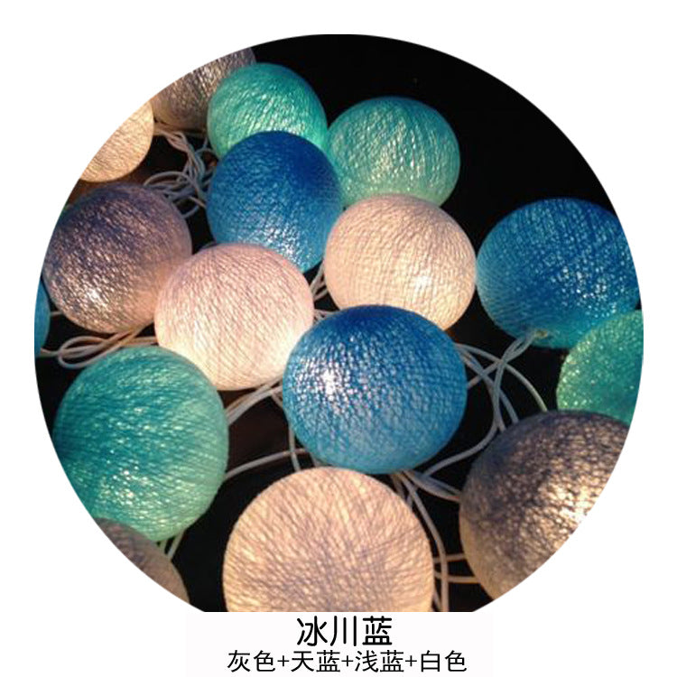 Cotton Ball LED Light String for Home & Party Decor