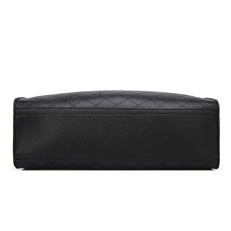Black Rhombus Chain Shoulder Bag for Women