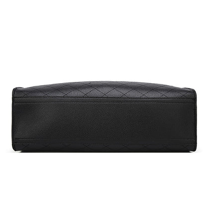 Black Rhombus Chain Shoulder Bag for Women