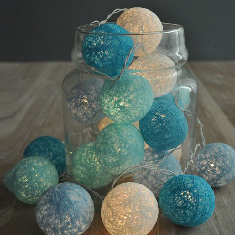 Cotton Ball LED Light String for Home & Party Decor
