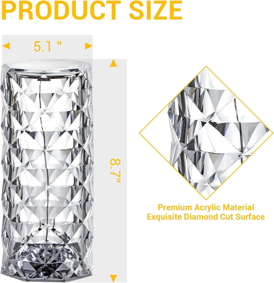 Rechargeable LED Table Lamp with Remote Control