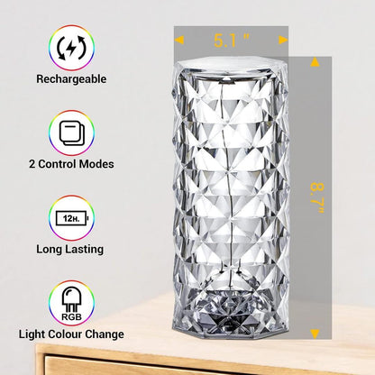 Rechargeable LED Table Lamp with Remote Control
