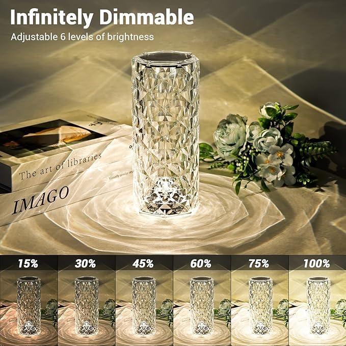Rechargeable LED Table Lamp with Remote Control
