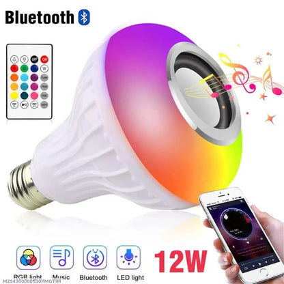 Bluetooth LED Bulb with RGB Light & Speaker 12W