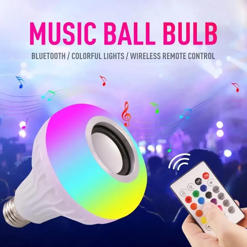 Bluetooth LED Bulb with RGB Light & Speaker 12W
