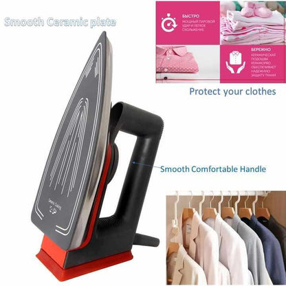 Stainless Steel Dry Iron Black Ergonomic Handle