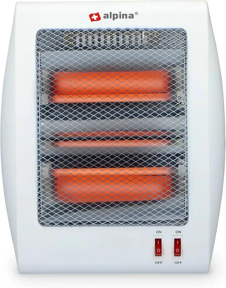 Electric Quartz Heater for Home Office 400W Stainless Steel