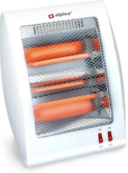 Electric Quartz Heater for Home Office 400W Stainless Steel
