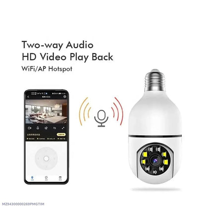 360 View Security Camera White ABS HD WiFi