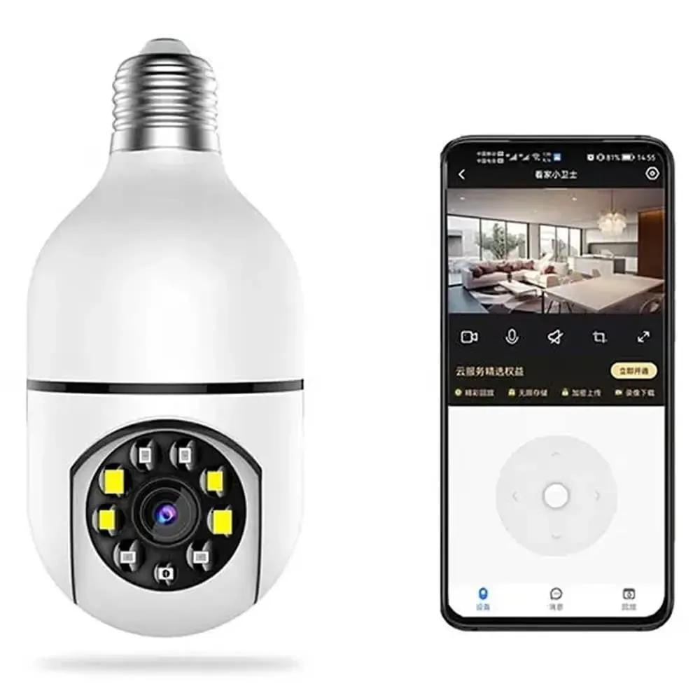 360 View Security Camera White ABS HD WiFi