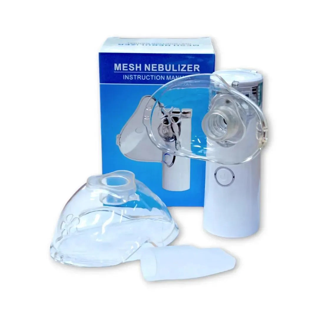 Portable Nebulizer for Kids & Adults, White, ABS Plastic, Easy Clean
