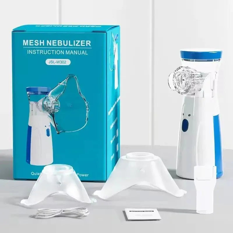Portable Nebulizer for Kids & Adults, White, ABS Plastic, Easy Clean