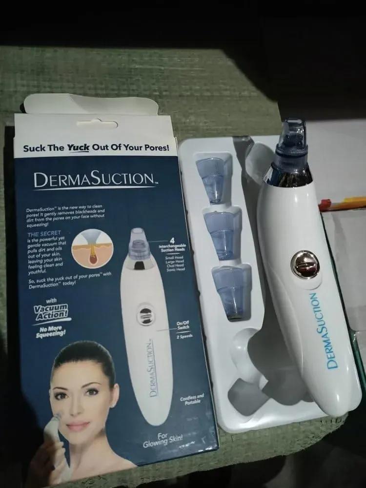 Cordless Derma Suction Facial Cleanser 4 Heads ABS Plastic