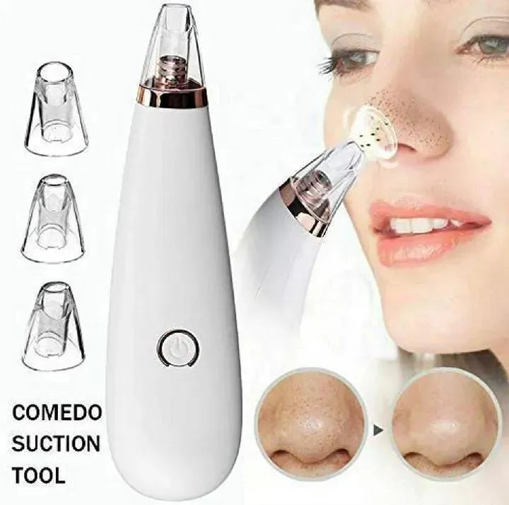 Cordless Derma Suction Facial Cleanser 4 Heads ABS Plastic