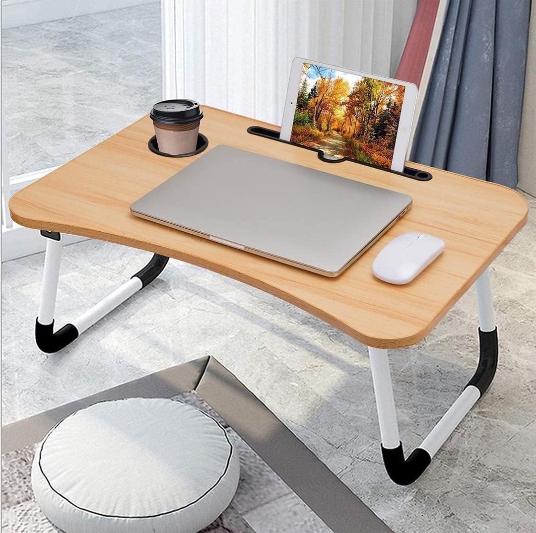 Portable Laptop Table Black Wood Pakistan