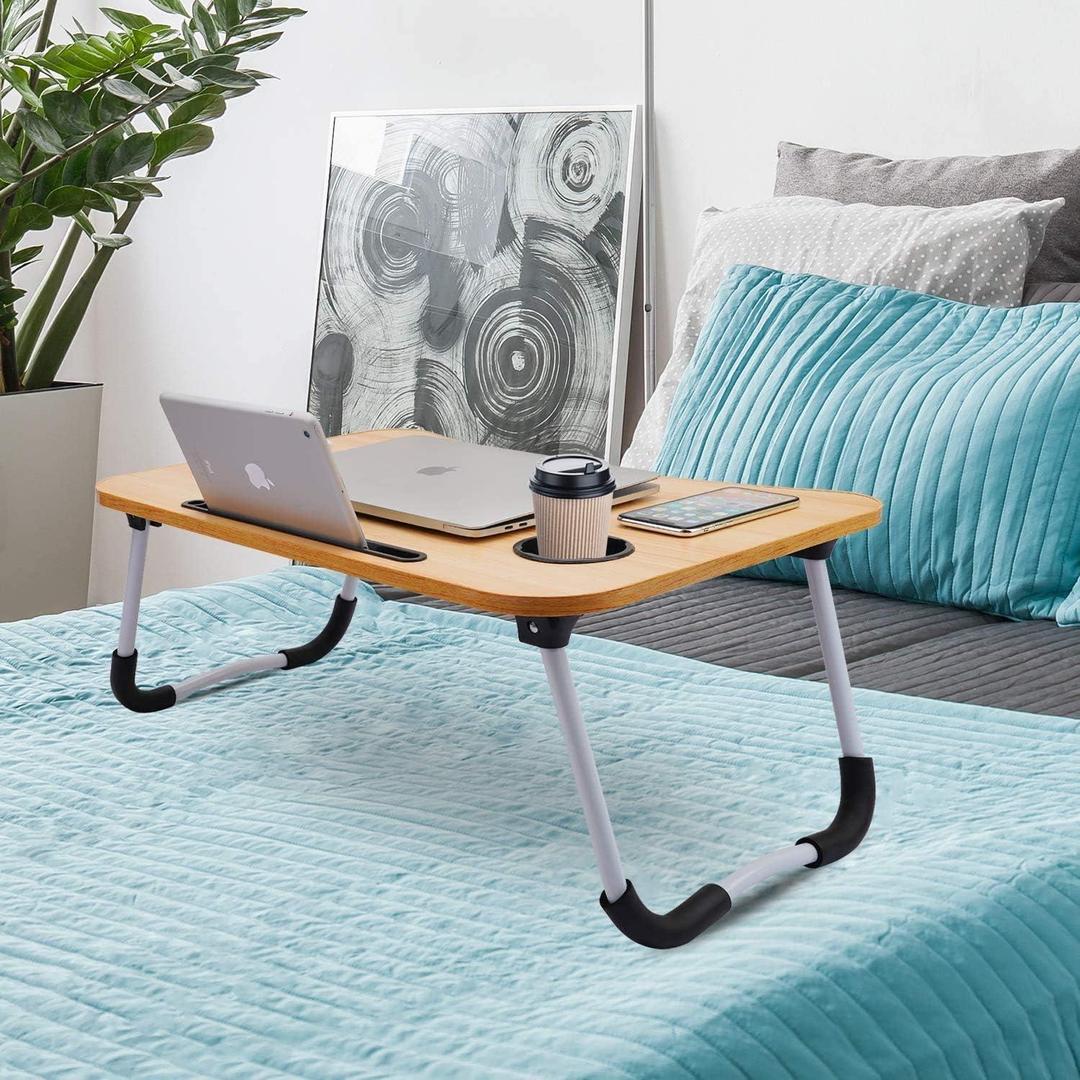 Portable Laptop Table Black Wood Pakistan