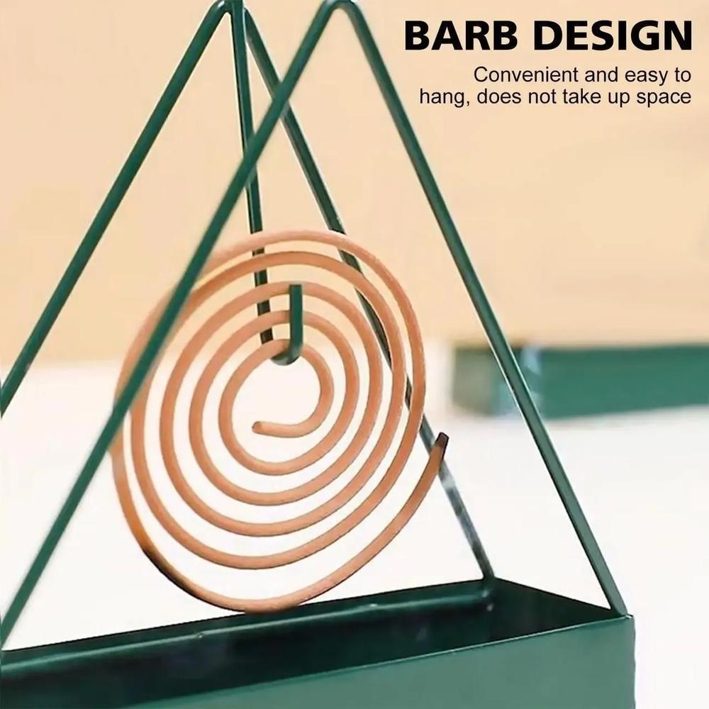 Modern Mosquito Coil Stand Black Metal Indoor Use