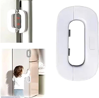 White ABS Plastic Drawer Lock for Kids Safety