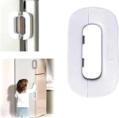 White ABS Plastic Drawer Lock for Kids Safety