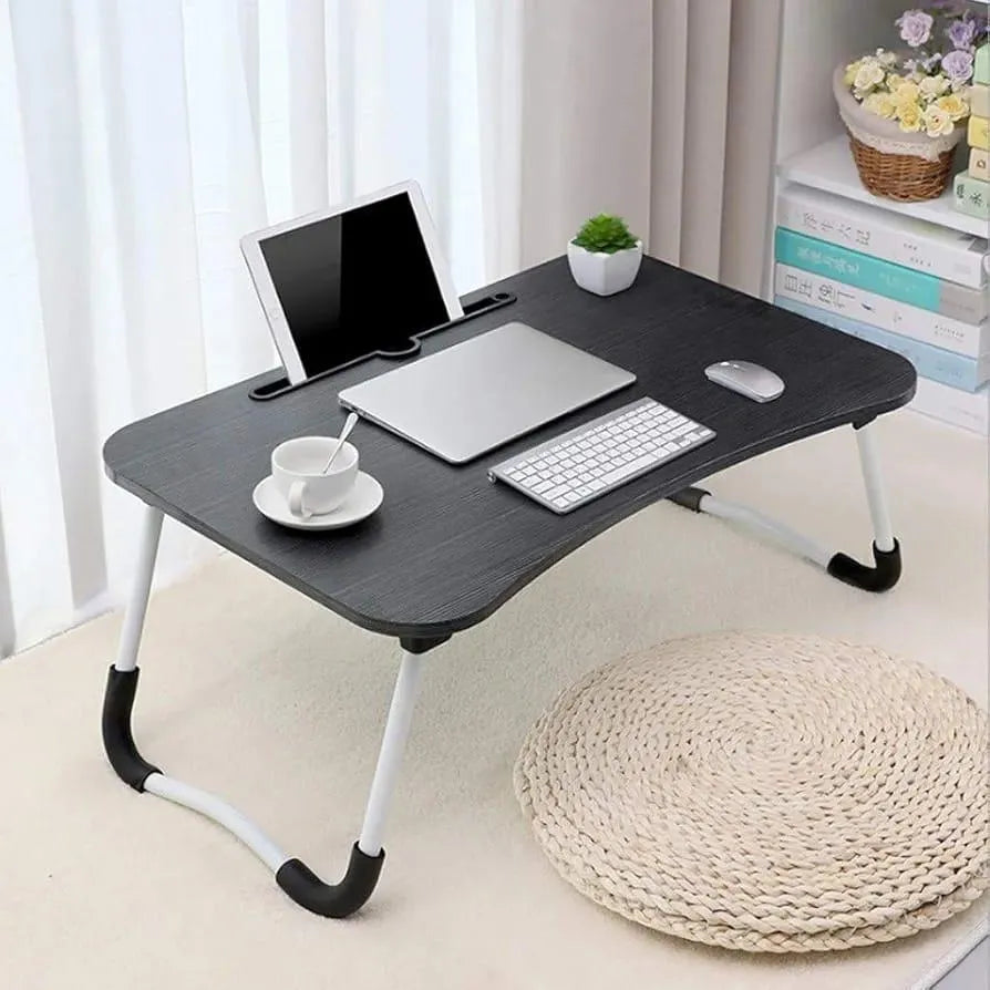 Black Foldable Laptop Table for Home or Office