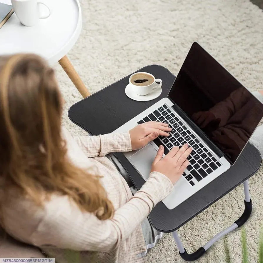 Black Foldable Laptop Table for Home or Office