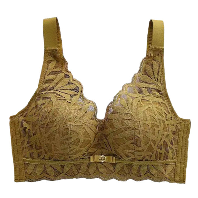 Ginger Yellow Lace Bra for Small Busts