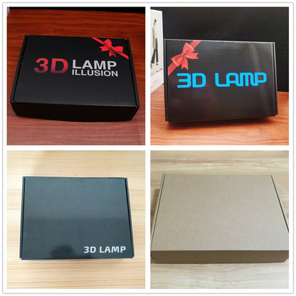 3D Rose Lamp Red Glow Touch Control Acrylic