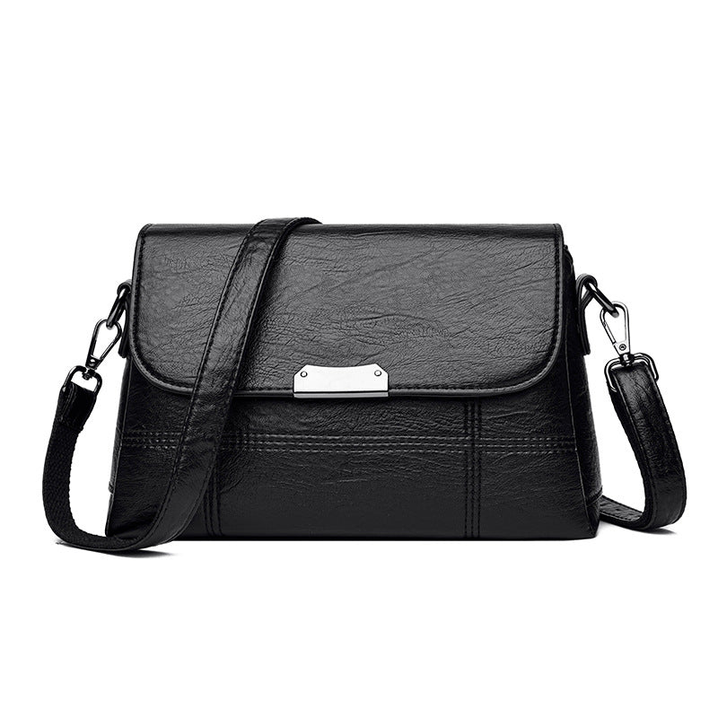Black Korean Style Messenger Bag for Women