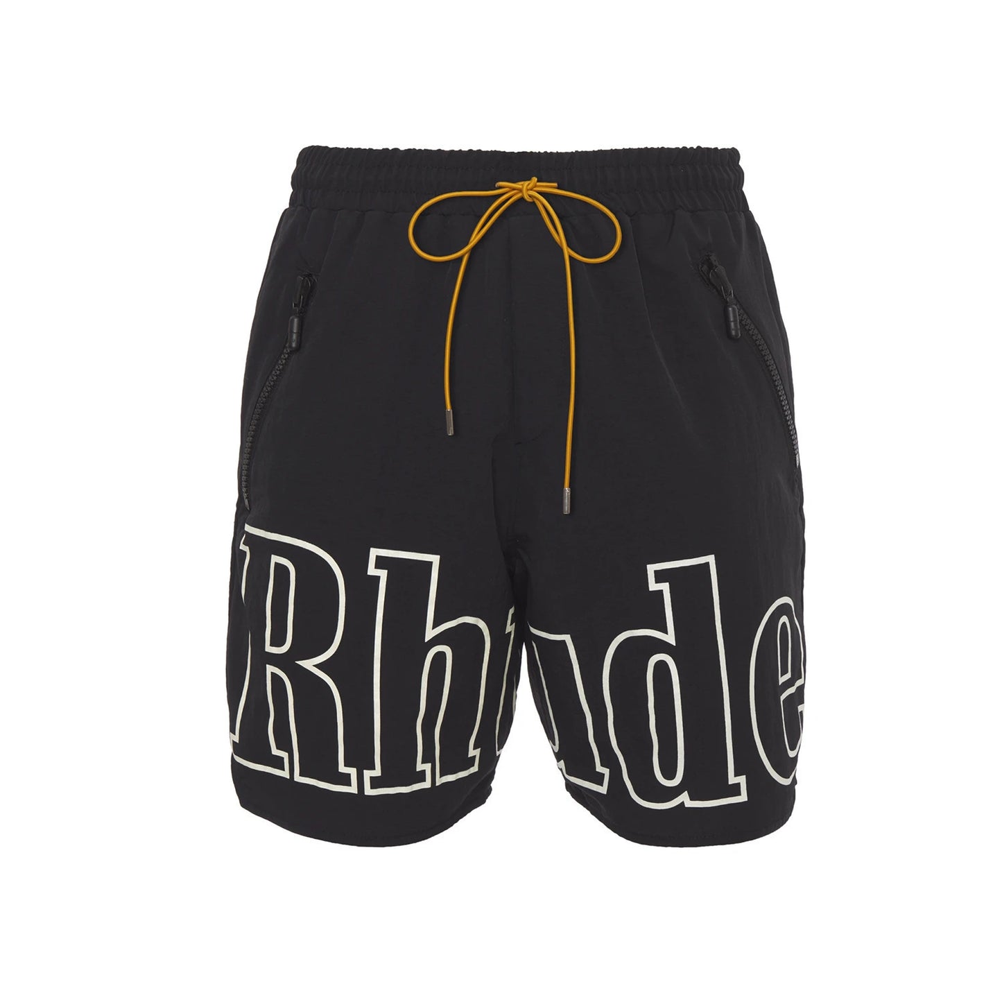 Men Rhude Loose Fit Shorts Yellow Black Green Plus Size Summer