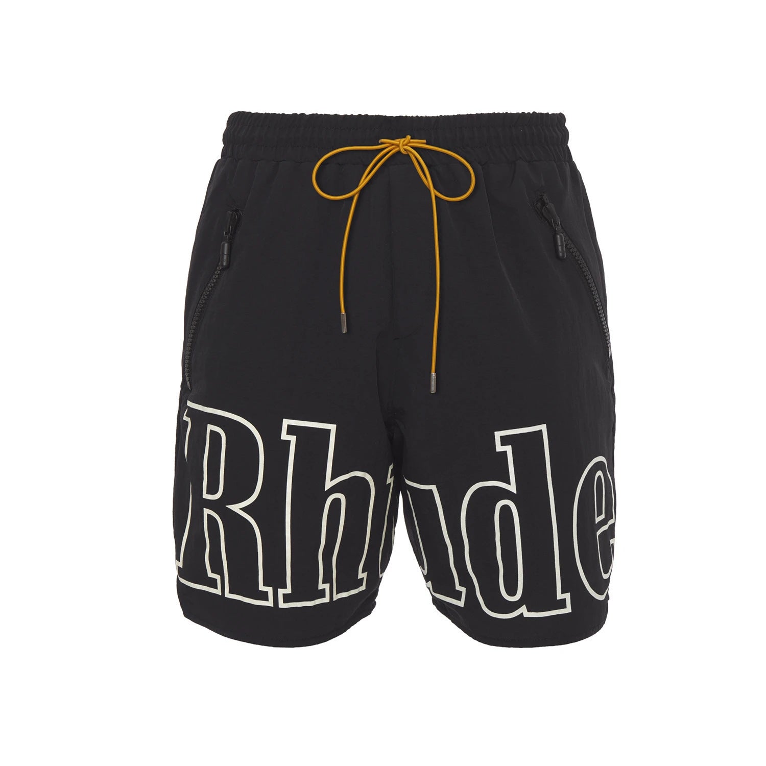 Men Rhude Loose Fit Shorts Yellow Black Green Plus Size Summer