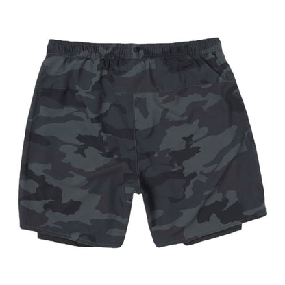 Men Double Layer Quick Dry Running Shorts Summer Breathable Lightweight