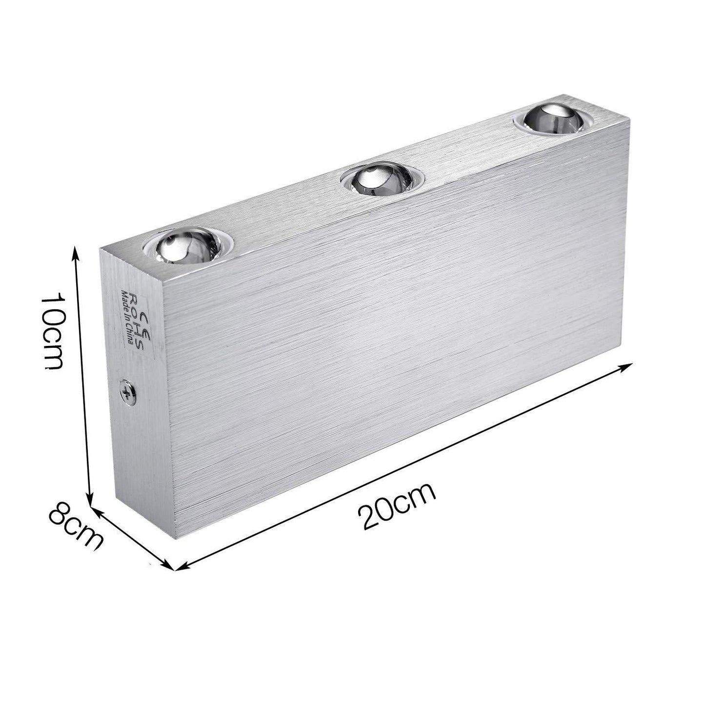 Modern Square Wall Lamp Aluminum Matte Finish