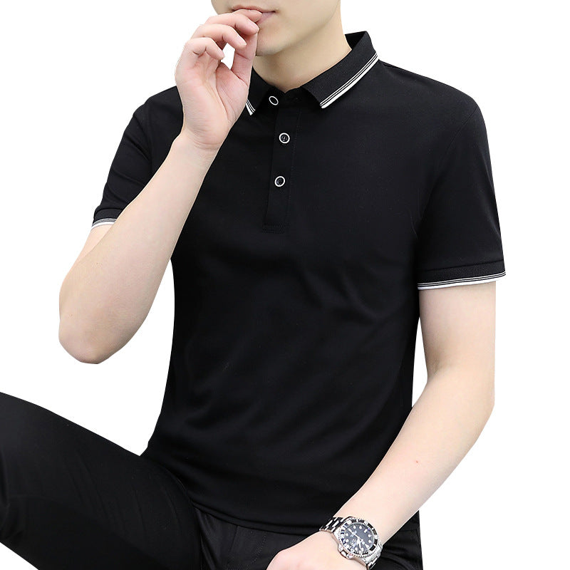 Men's Grey Casual Polo Shirt Summer 2025