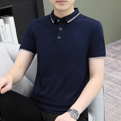 Men's Grey Casual Polo Shirt Summer 2025