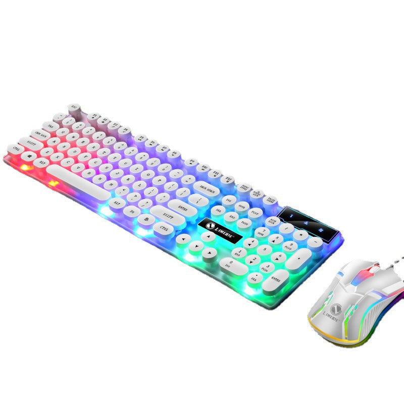 GTX300 Retro Punk Mechanical Keyboard Mouse Set