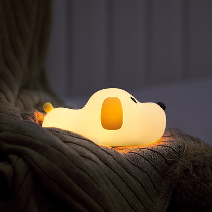 USB Rechargeable Silicone Mouse Night Light for Kids Room