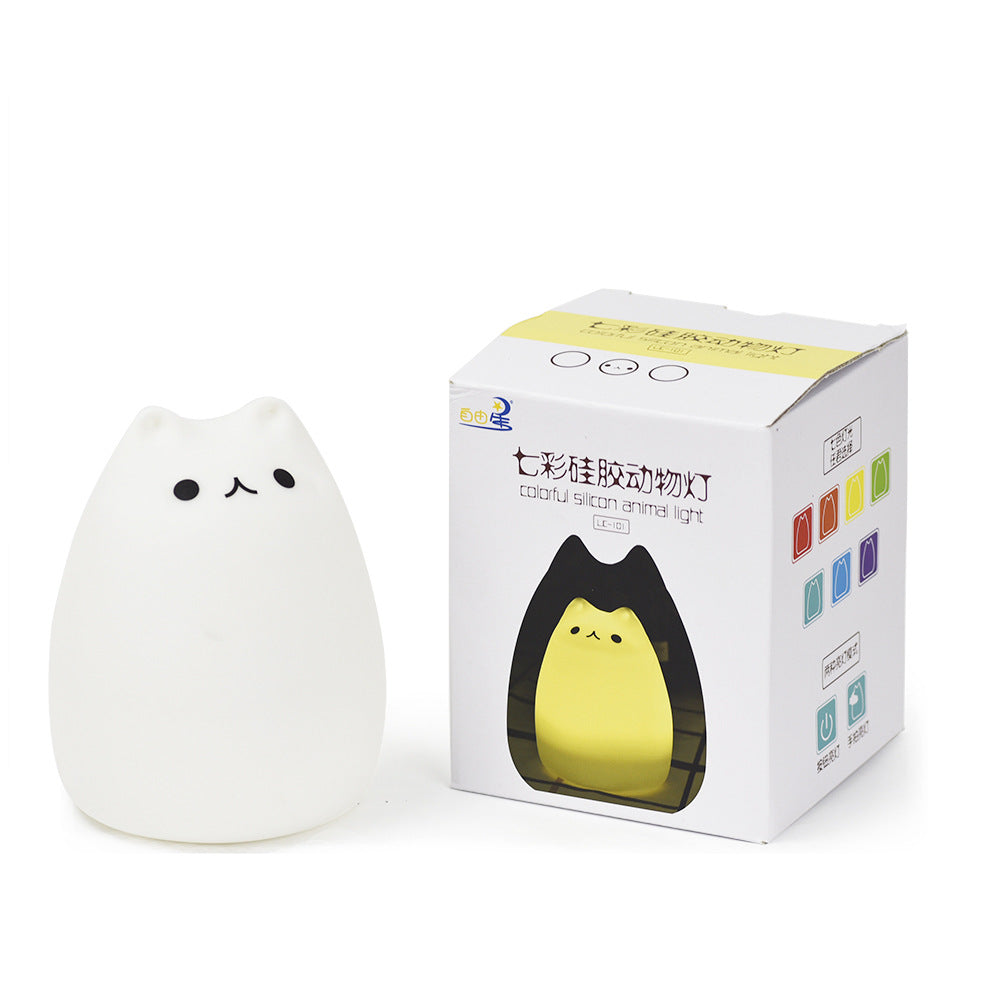 Cute Cartoon Cat Night Light for Kids Room Desk