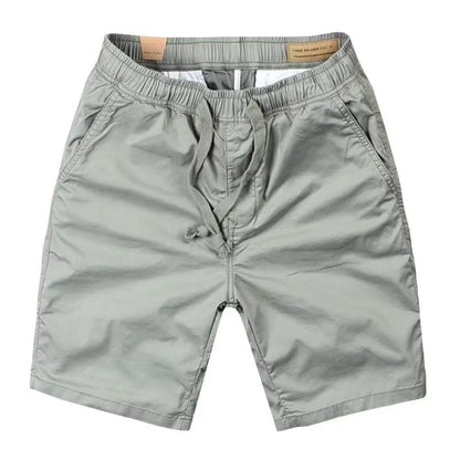 Men Khaki Loose Fit Casual Shorts Summer