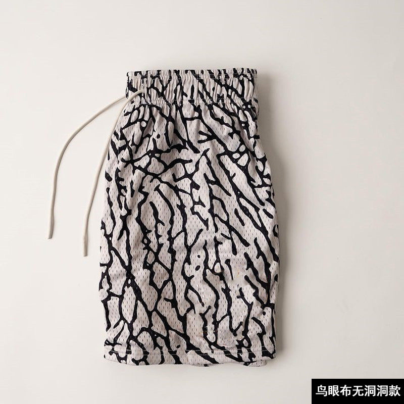 Men Printed Sports Shorts Trendy Casual Running Fit