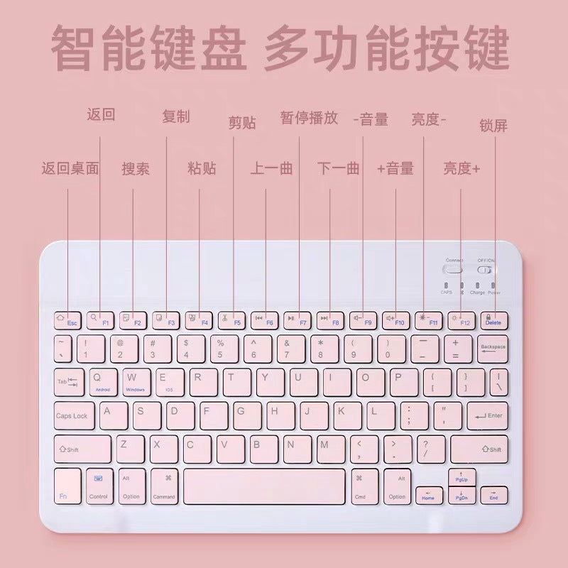 Universal Bluetooth Keyboard Mouse Set with Backlit Keys