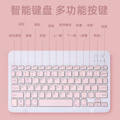 Universal Bluetooth Keyboard Mouse Set with Backlit Keys