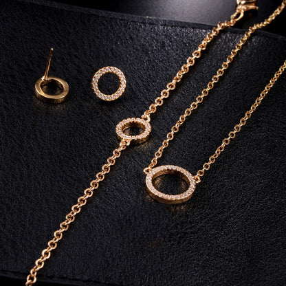 Gold Plated Single Ring Jewelry Set for Weddings & Daily Wear